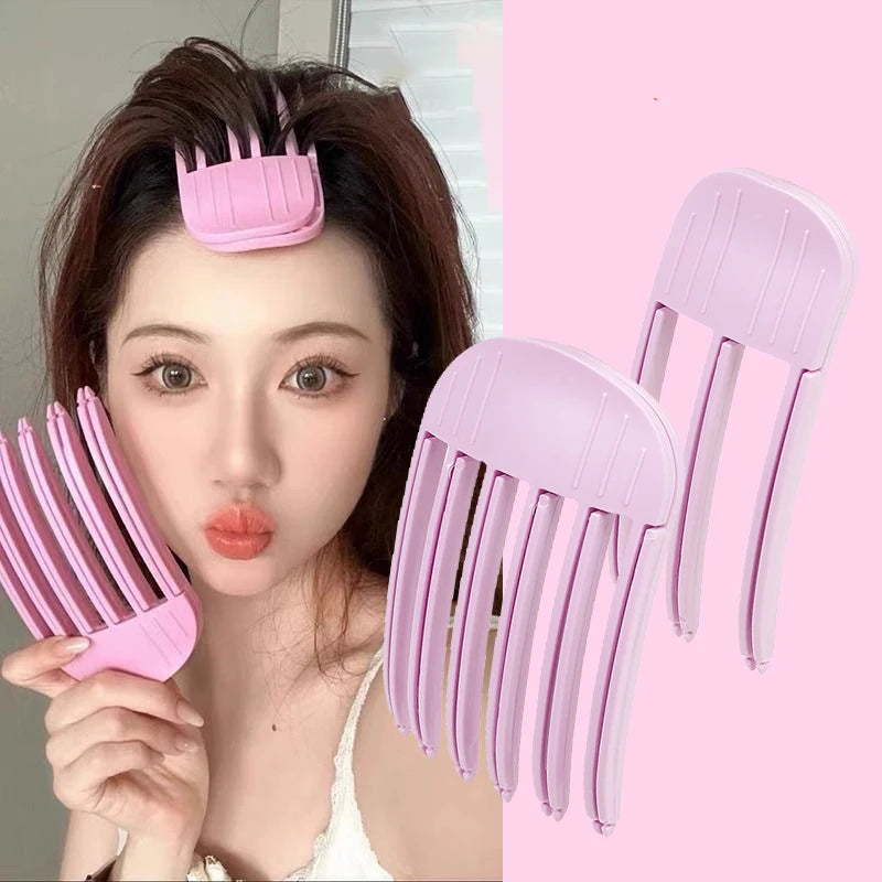 Fluffy Hairpin Curling Bangs Barrette Hair Roots Volumizing Hair Clips Women Curling Fixed Shape Clip Fashion Volume Hair Roller